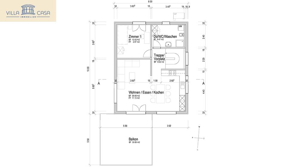 Nachhaltiges Einfamilienhaus im Berner Oberland  ideal als Zweit- ode - 24006_Grundriss_EG