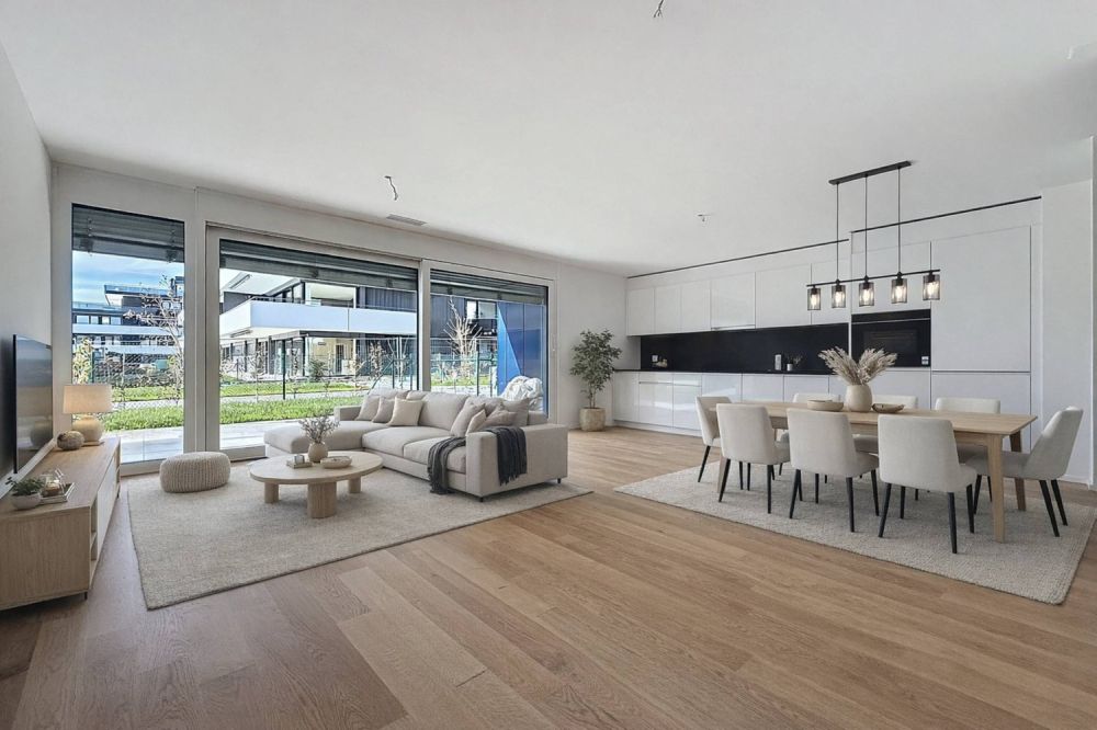 Neue 3.5-Zimmer-Wohnung mit Terrassen und Gärten -  Bild 1