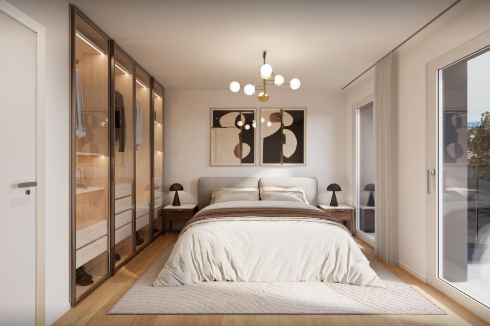 Neubauprojekt "Drei Halden" - 4.5-Zi. Etagenwohnung im EG - Schlafzimmer