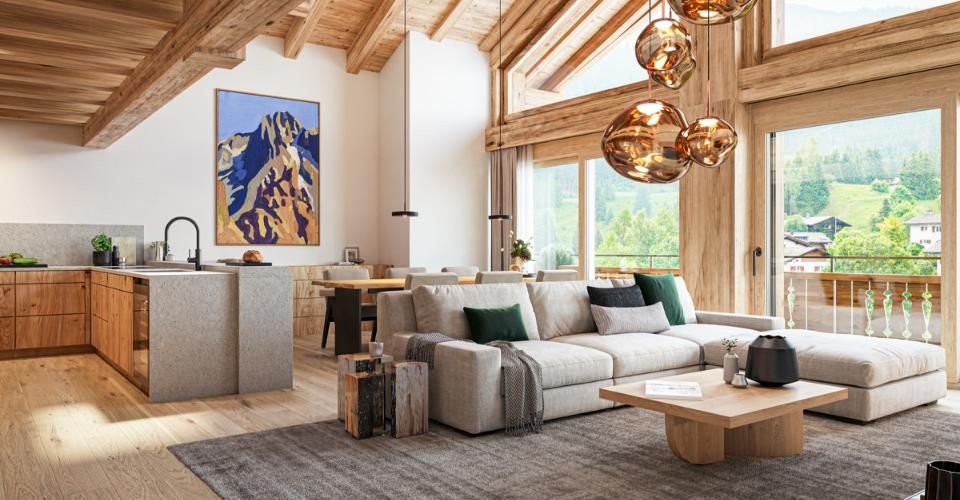 Klosters: Neubau Dachmaisonette mit edlem Interieur und Aussicht - Dernier étage 5.5 pièces - image - 1