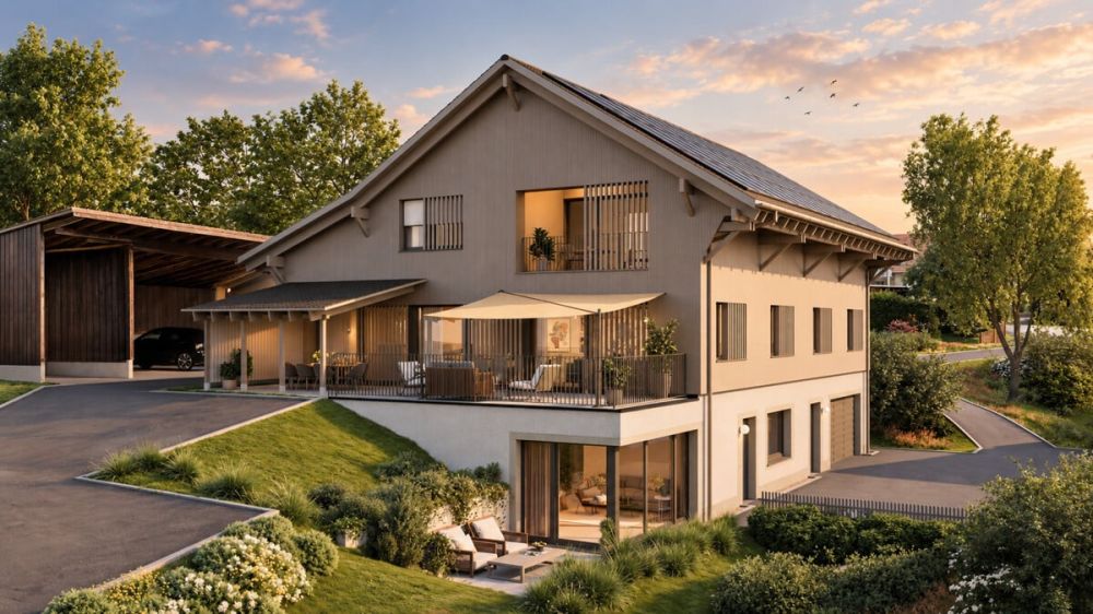 Neubauprojekt AUREUM: 4-5-Zimmer-Wohnung mit grosser Terrasse - Aussenansicht