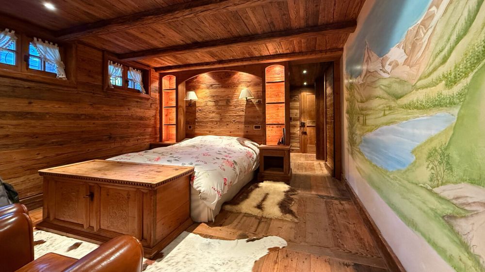 Chalet de luxe 6.5 pces + Mazot indépendant - Crans-Montana - Chambre 5 - Rez inférieur / Bedroom 5 - Lower ground floor / Camera da letto 5 - Piano terra inferiore