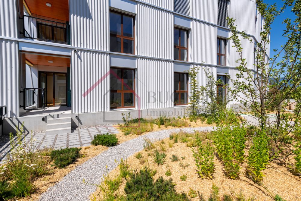 Un appartement 2,5 pces neuf alliant confort, durabilité et mobilité - Loggia et jardin privatif
