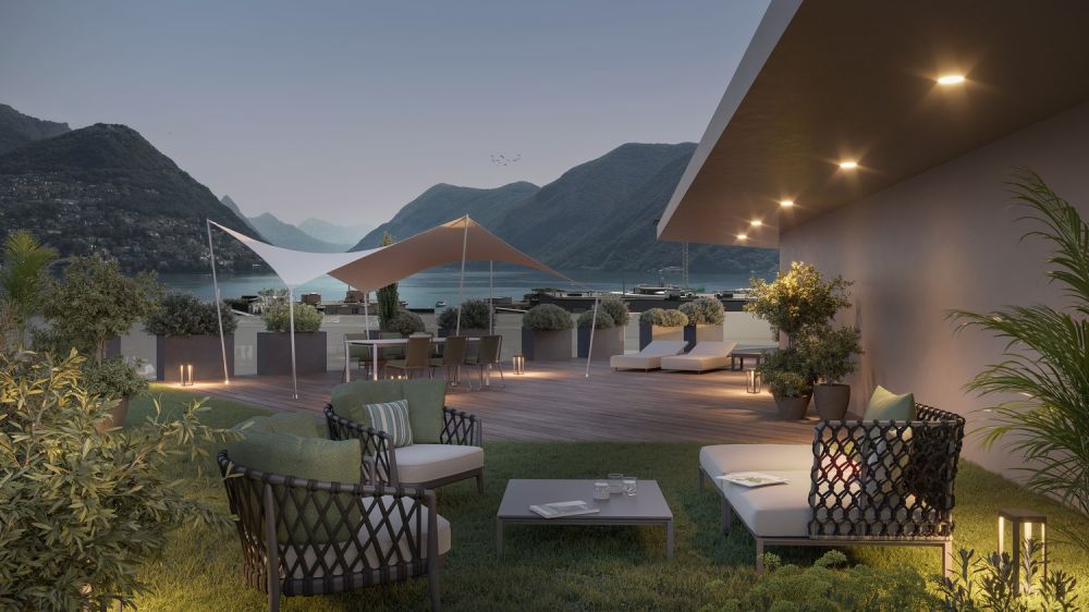 Occasione unica: attico esclusivo con terrazza panoramica e vista mozzafiato sul Lago di Lugano -  Bild 8