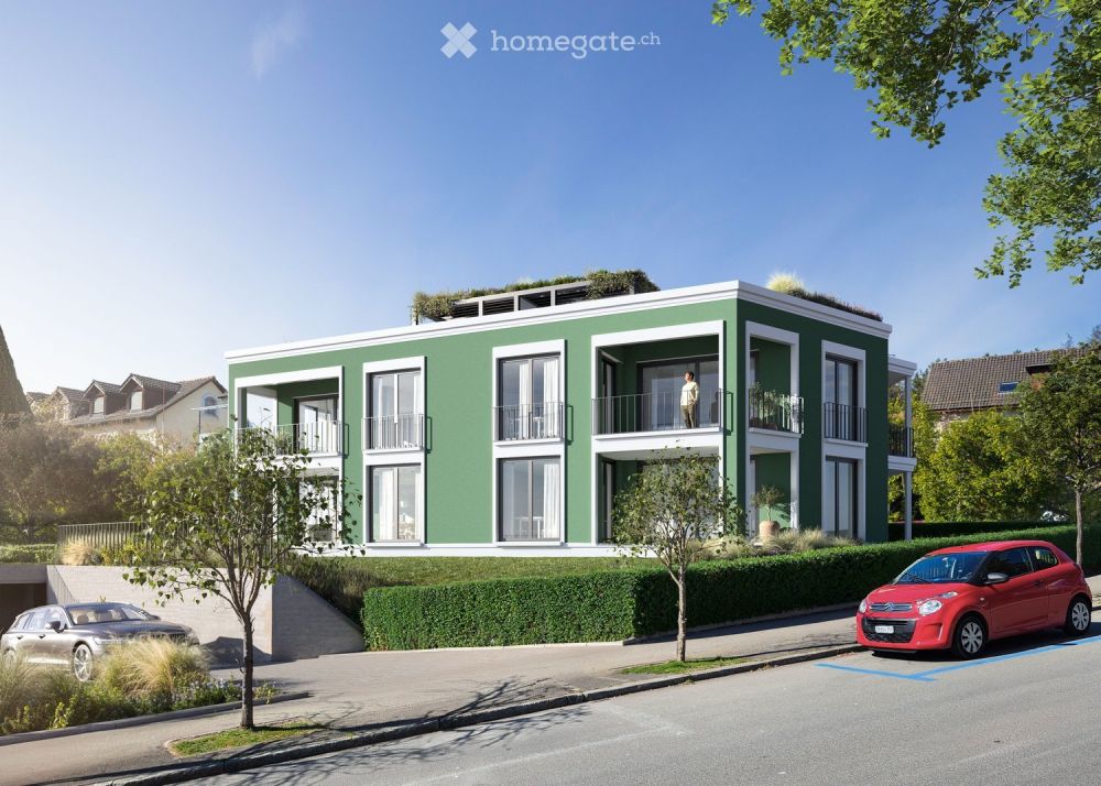 Moderne 3.5-Zimmer-Neubauwohnung mit grosszügigem Garten und Terrasse -  Bild 1