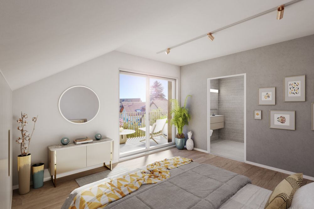 A VENDRE SUR PLANS APPARTEMENT 4,5 PCES (105 M2 PPE) EN ATTIQUE -  Bild 3