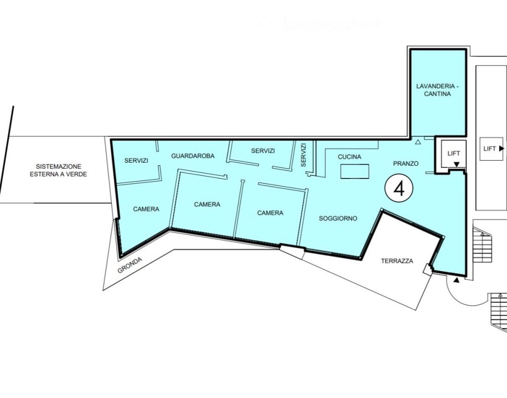 Letzte 4,5-Zimmer-Wohnung in Monti Trinita -  Bild 2
