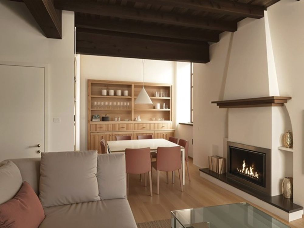 Ampia casa unifamiliare di nucleo in fase finale di ristrutturazione - Rendering zona pranzo