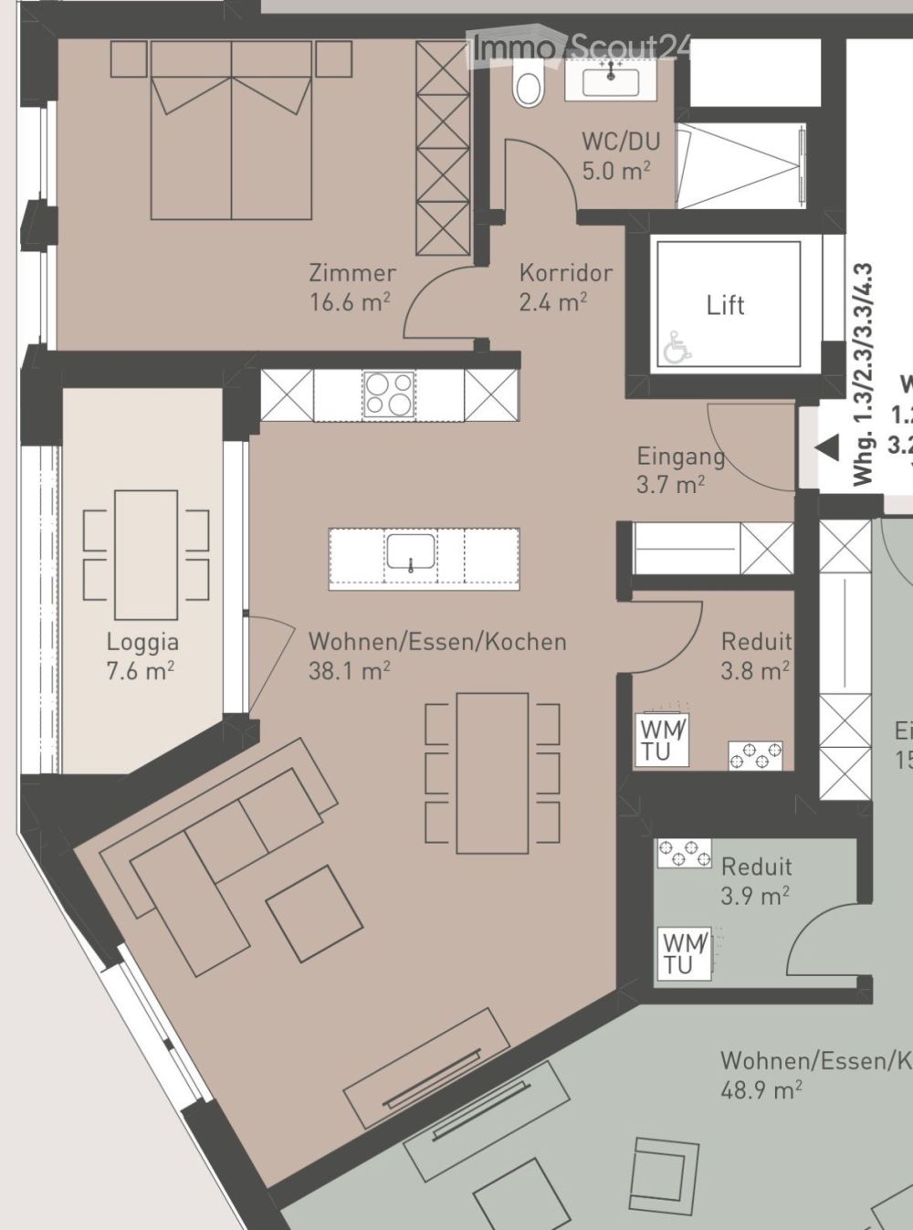 Nachmieter gesucht für moderne 2.5-Zimmer-Wohnung im Neubau am Postplatz in Wohlen -  Bild 11