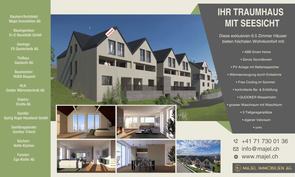 Ihr Traumhaus mit Seesicht in Staad SG -  Bild 1