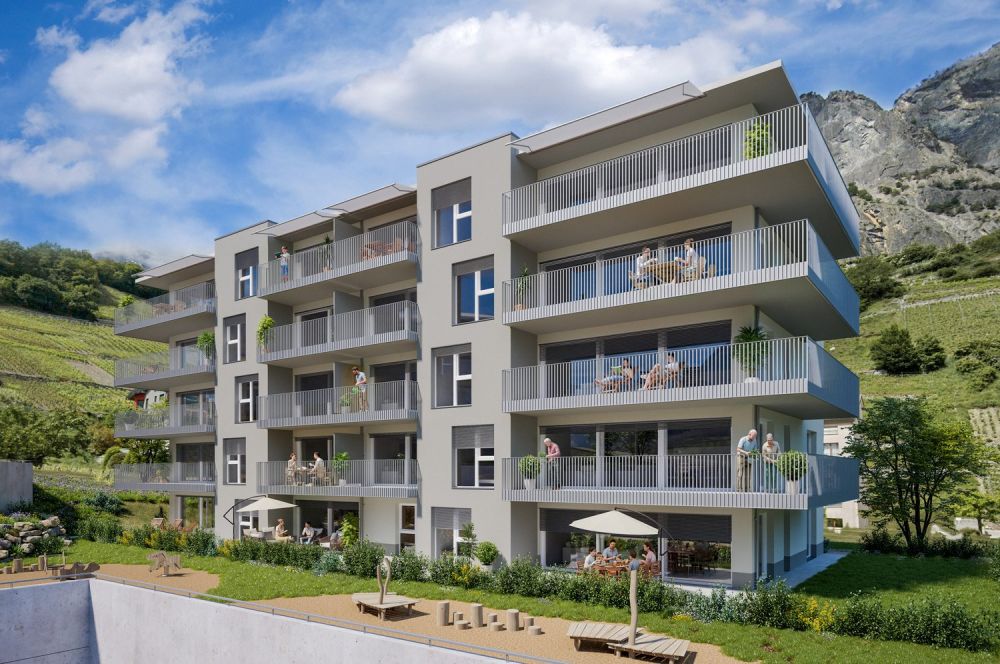 Appartements de 3.5 pièces dans une nouvelle résidence à Chamoson -  Bild 12