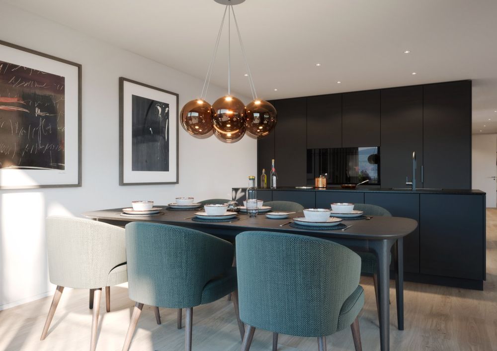 Neubau 4.5-Zimmer Wohnung, 1. OG, 128m2 Wohnfläche, zentrumsnahe Lage, wunderbare Seesicht -  Bild 4