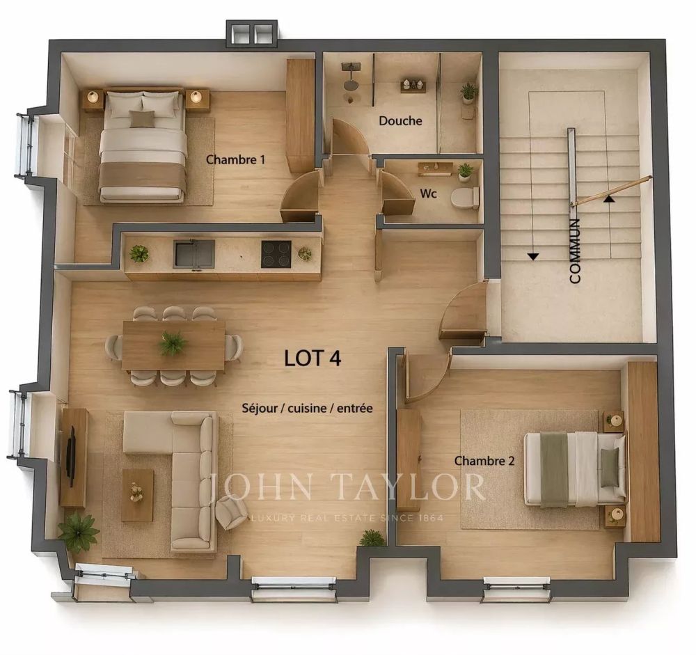 Charmant 3.5 pièces - PPE de 5 appartements -  Bild 1