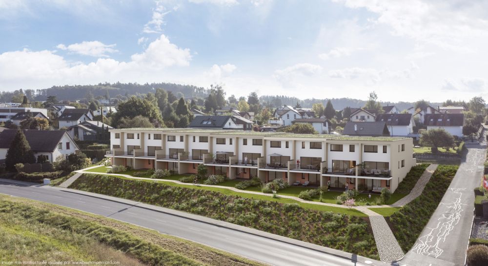 Angrenzende Villa in der schönen Gemeinde Courtepin -  Bild 1