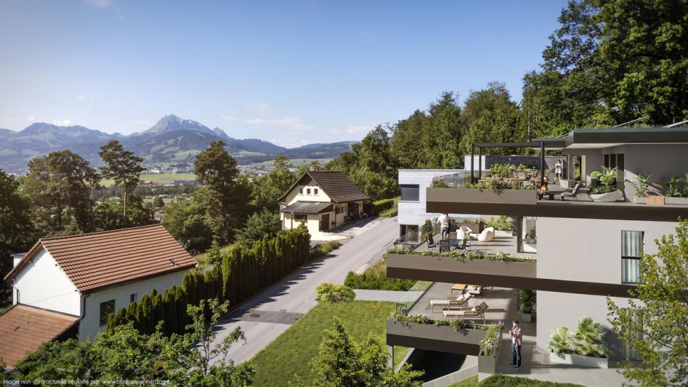 APPARTEMENT 4.5P DE STANDING AVEC TERRASSE ET VUE PANORAMIQUE - LOT 04 - Bild 9