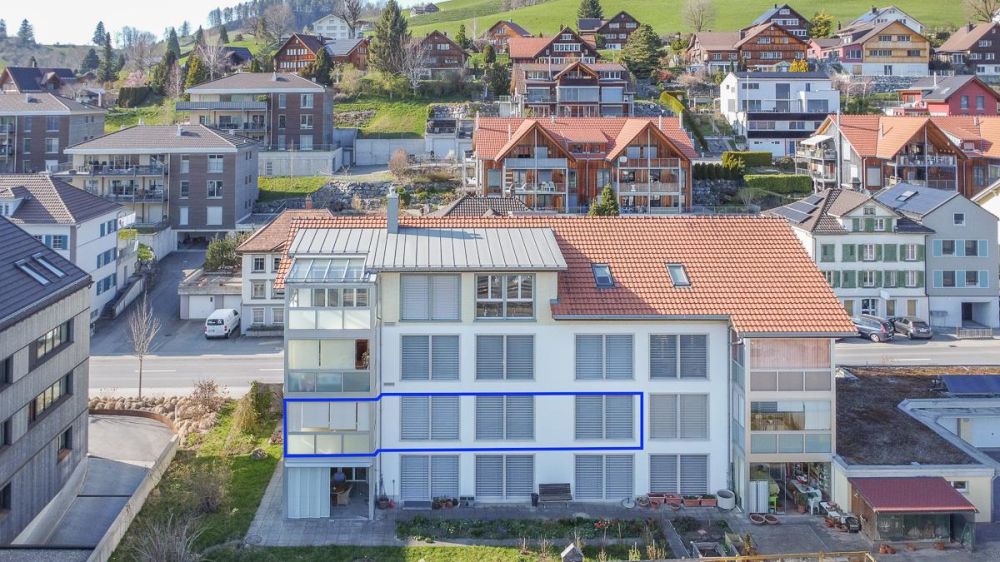 4.5-Zi. Wohnung Aussicht zum Alpstein - Ansicht Süd