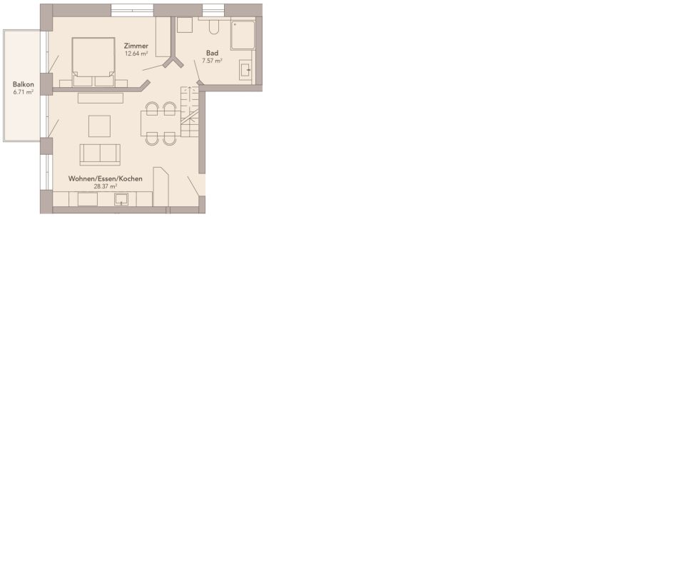 2.5-Zimmer-Galerie-/3.5-Zimmer-Wohnung DG ERSTWOHNSITZ -  Bild 8