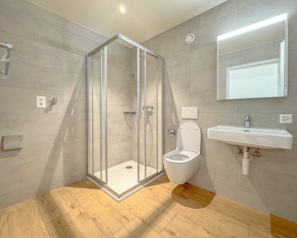 Appt PPE neuf de 4.5 pces avec balcon Campagne Pernod, lot A6 - Salle d'eau