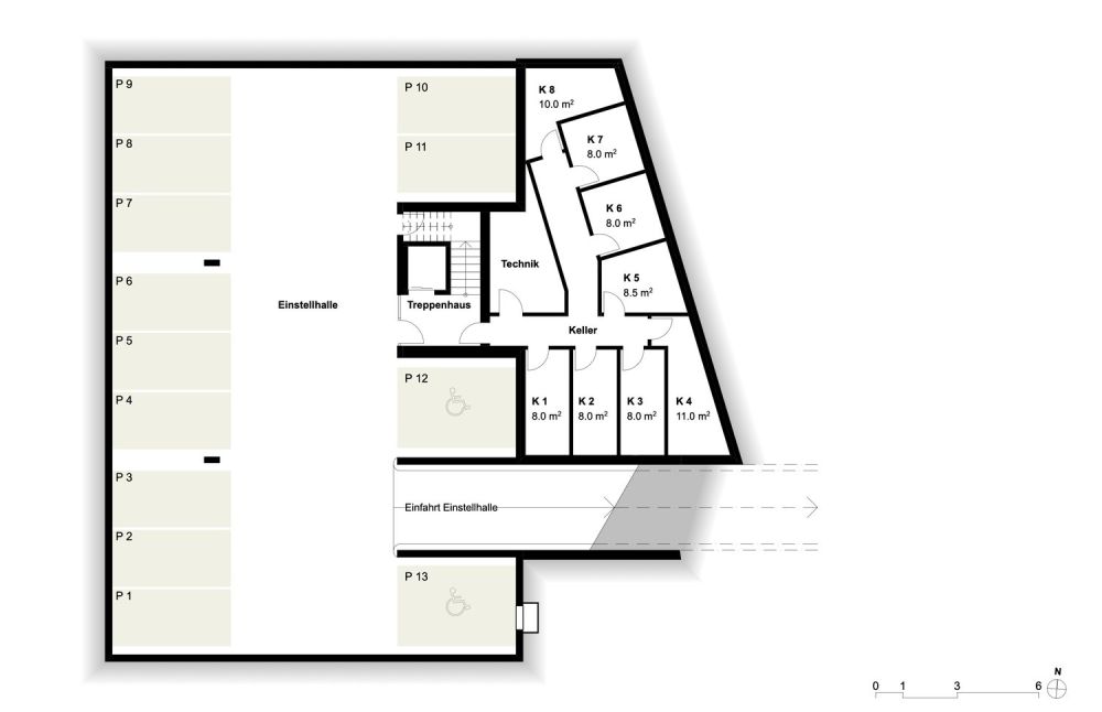 4.5 Zi. Neubauwohnung mit Loggia 3.B - Einstellhalle