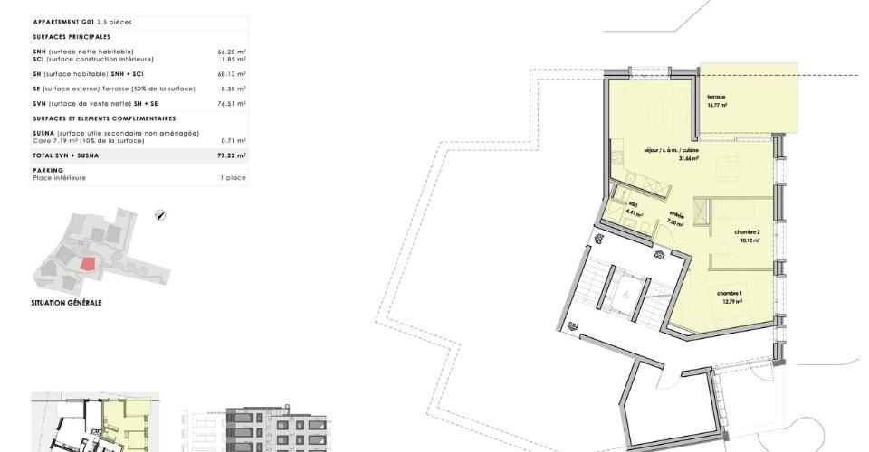 Un écrin de verdure proche de la gare - Appartement 3.5 pièces - image - 4