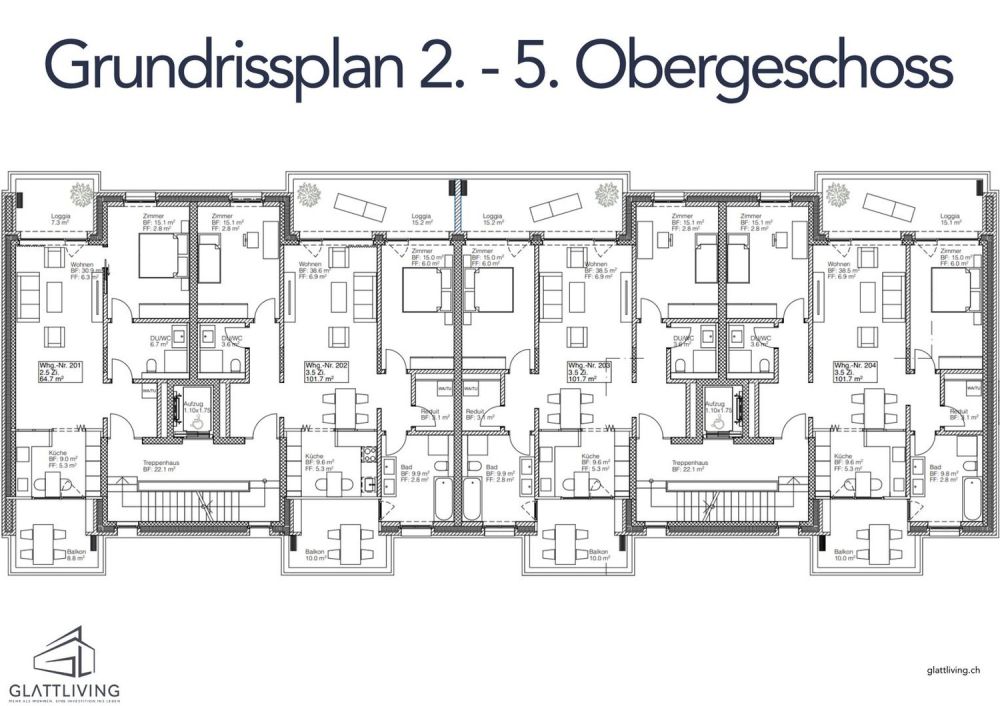 Letzte 2.5-Zimmerwohnung im 6.OG mit Ausblick, exzellente Lage, in 10 Minuten am ZH HB! -  Bild 12