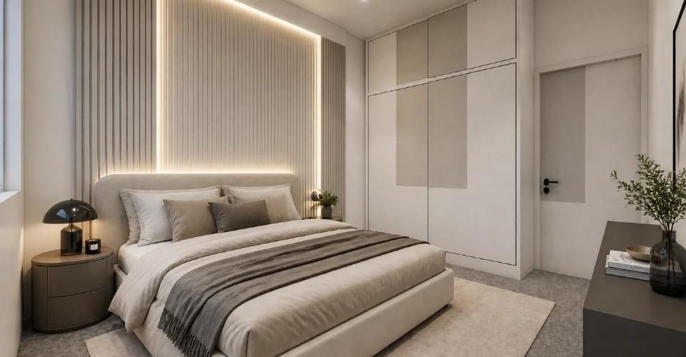 Élégante villa jumelle contemporaine HPE sur plan - Villa 6 pièces - image - 3
