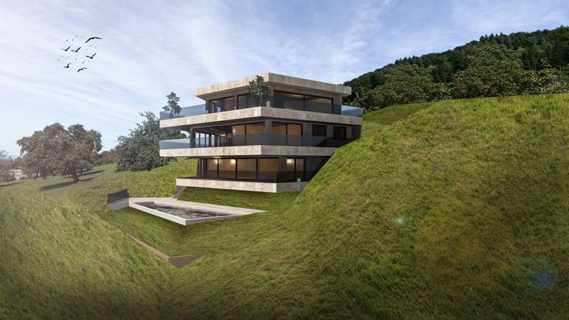 Bauland für Luxusvilla  an sensationeller Aussichtslage  mit Berg und Seesicht -  Bild 4