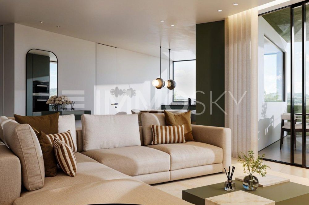 Lot 201 - Spacieux appartement 3.5 neuf avec balcon - Pièce de vie lumineuse