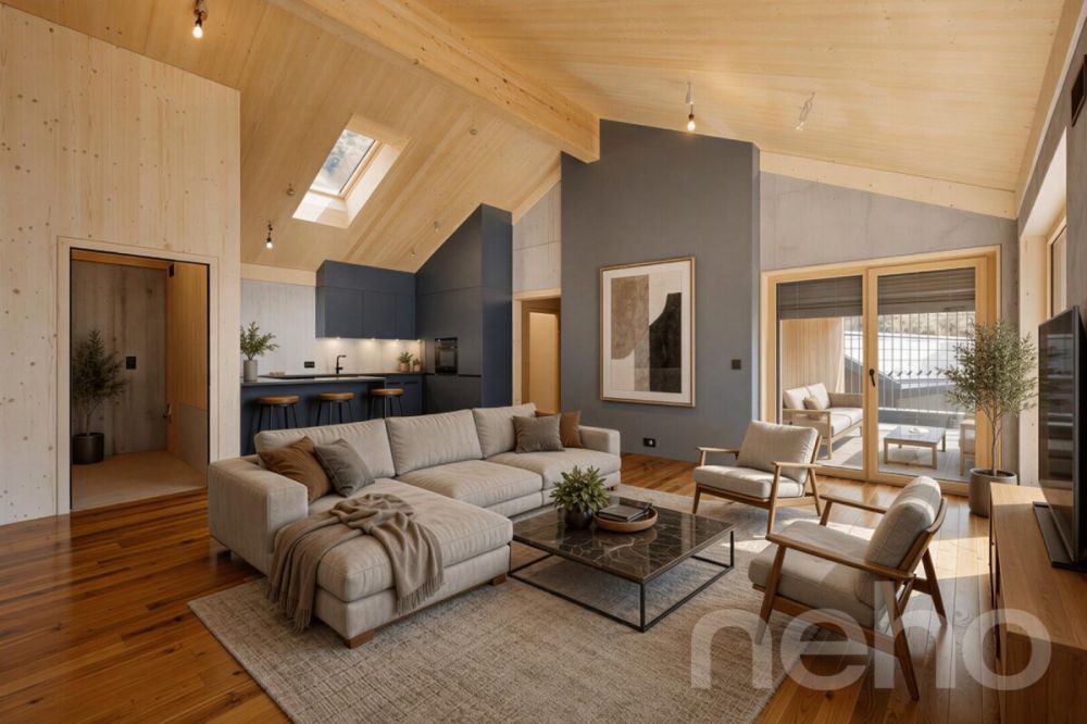 Neubau-Dachgeschosswohnung mit besonderer Architektur und Bergsicht -  Bild 2