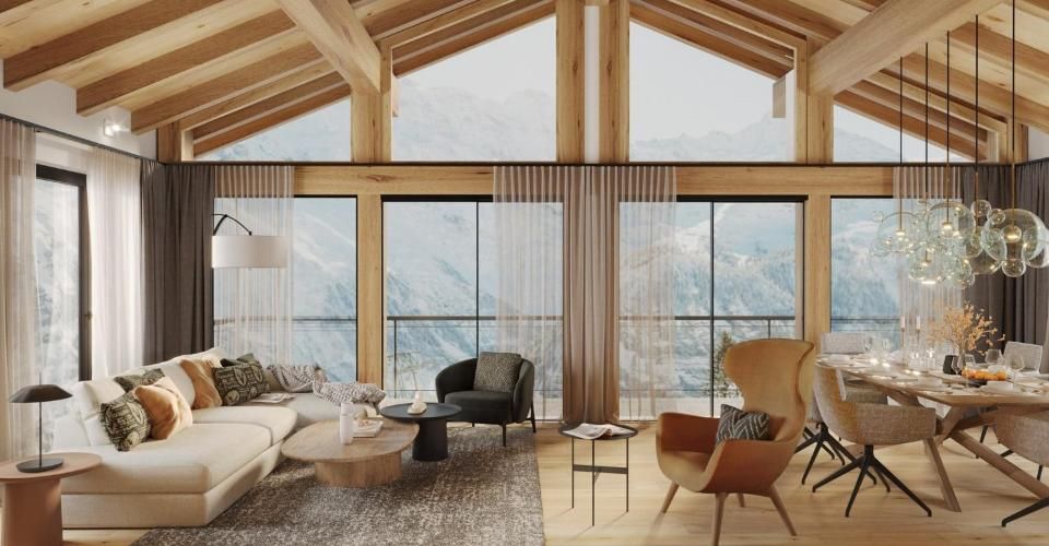 Chalet Vesta B luxueux 4,5 pièces skis aux pieds - Lauchernalp - Chalet 4.5 pièces - image - 1