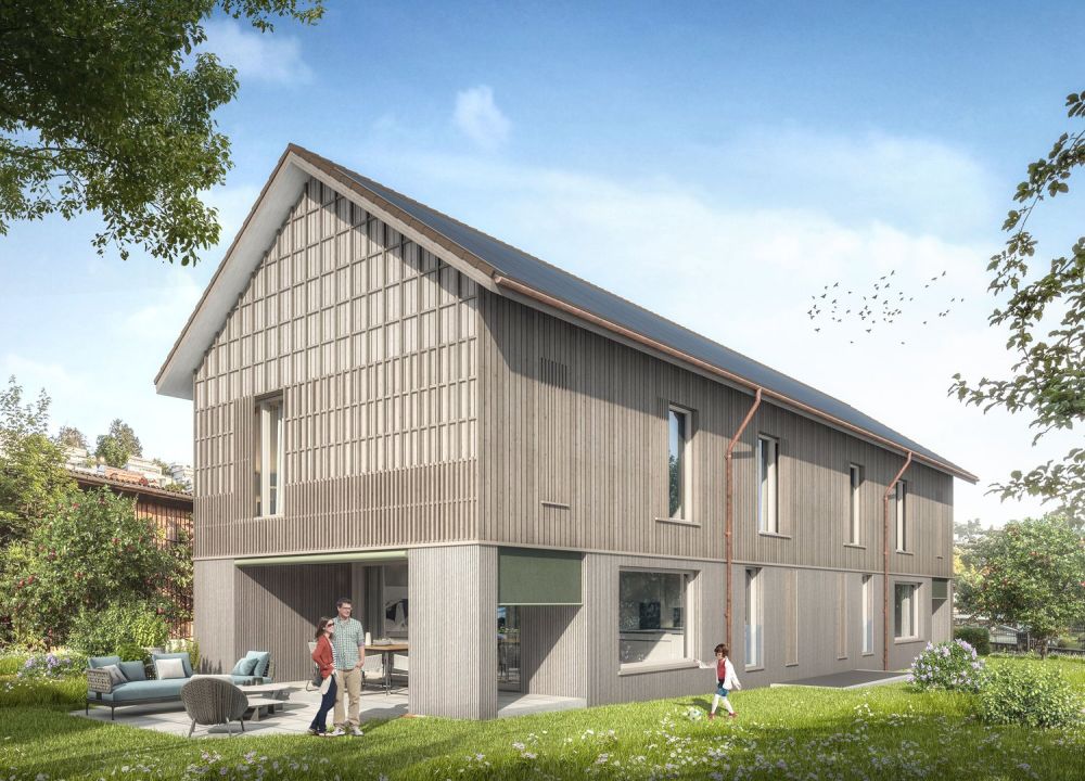 RESERVIERT 2/2 - Neubau Doppeleinfamilienhaus AM RING -  Bild 1