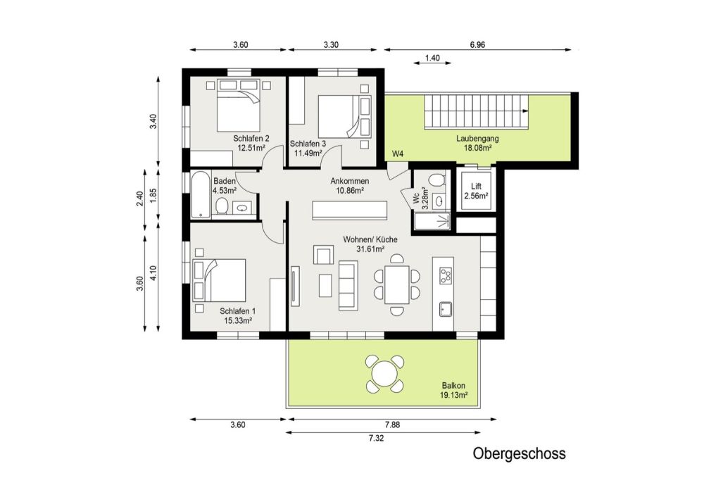 3.5-Zimmer-Wohnung mit Balkon im Minergie-P-Neubau Laufental40 -  Bild 10