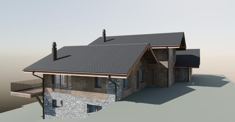 Construction de 3 chalets mitoyens - Chalet 5.5 pièces - image - 5