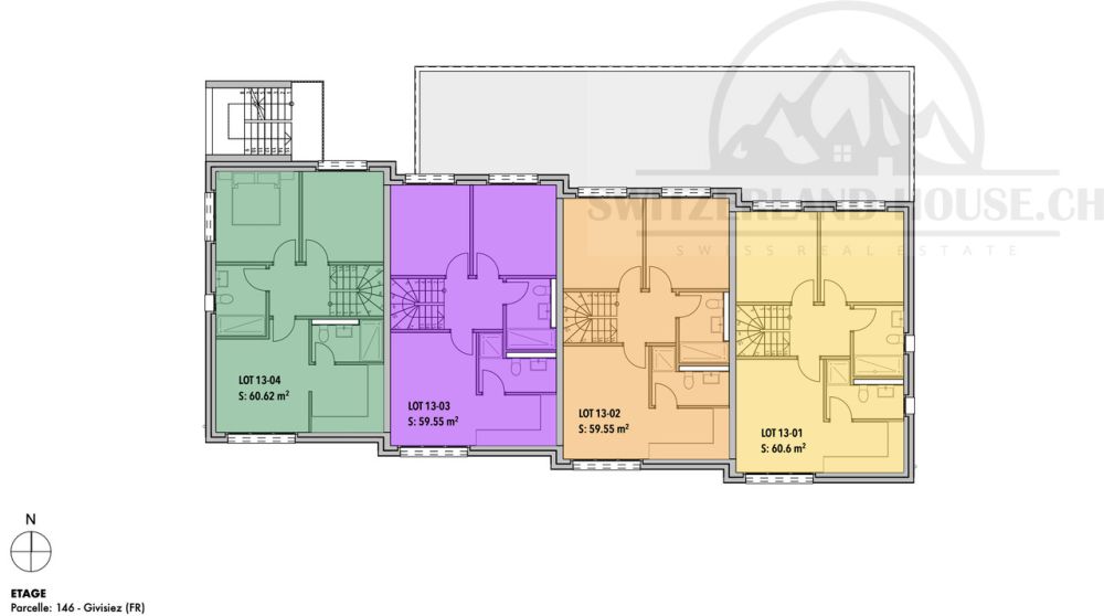 Magnifique attique 2,5 pcs avec grande terrasse à Givisiez - Bild 9