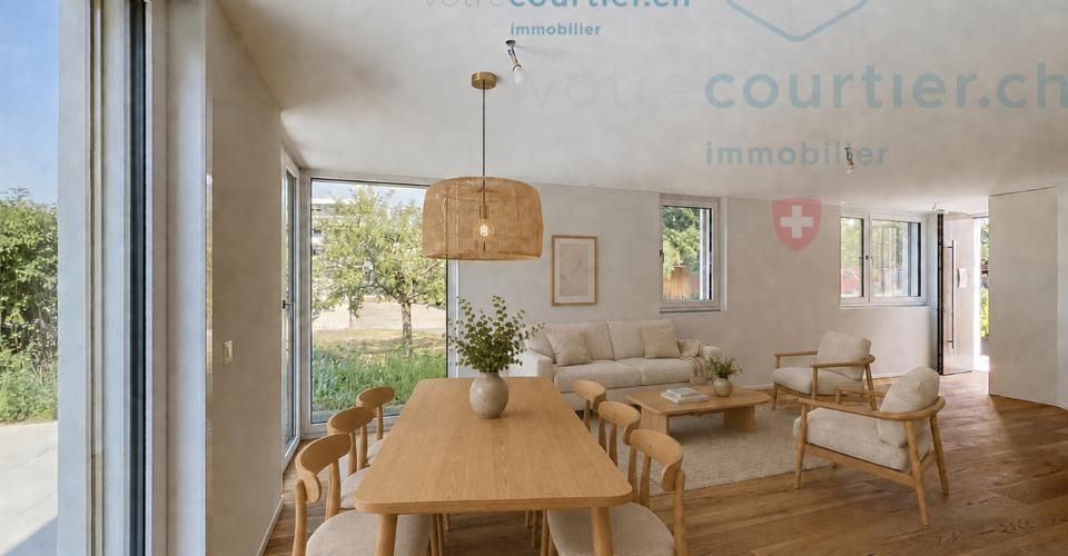 Villa contemporaine neuve en pignon avec jardin - disponible de suite - Maison 5.5 pièces - image - 11