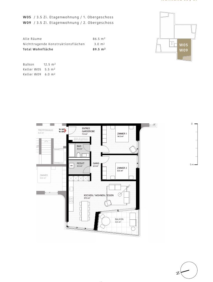 3.5-Zimmer-Neubauwohnung mit Balkon -  Bild 7