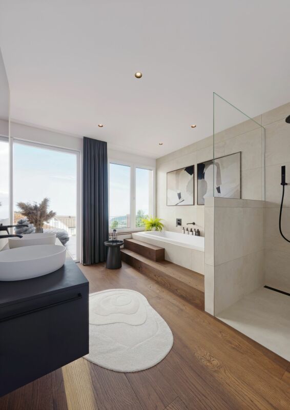 Stilvolle 4.5-Zimmer-Wohnung mit hochwertiger Ausstattung und Seeblick - Bild 4