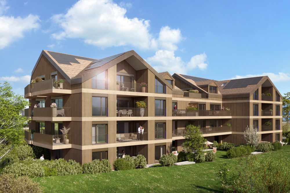 A VENDRE SUR PLANS APPARTEMENT 2,5 PCES (61 M2 PPE) AU 1ER ETAGE - Bild 1