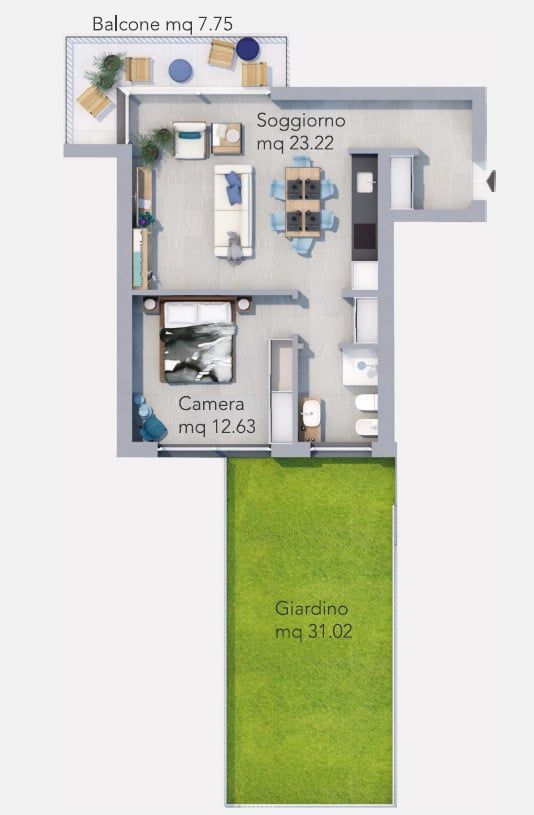 Nuovo appartamento con giardino in piccola moderna palazzina -  Bild 7