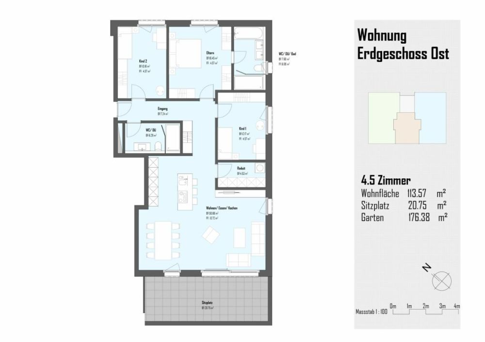 4.5 Zimmer Wohnung im EG - Bild 7