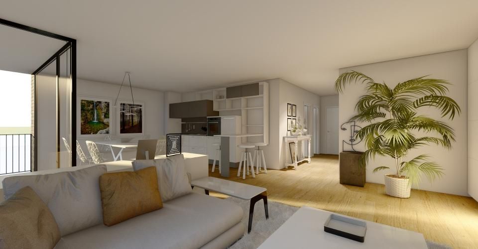 Appartement de 3.5 pièces au 1er étage - lot 1.7 CARRE DE FRANCE à Sion - Appartement 3.5 pièces - image - 2