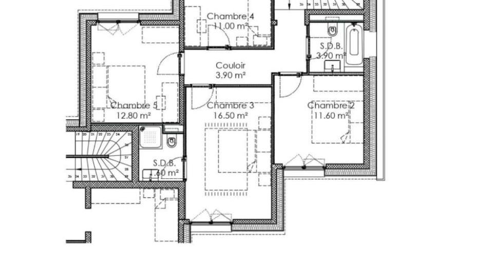 Le Logis - Villa "B" - Villa mitoyenne neuve de 6.5 pièces - Maison contiguë 6.5 pièces - image - 7