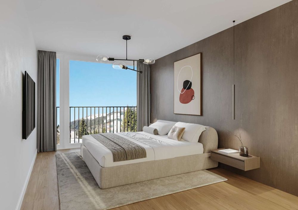 Luxuriöse 4 1/2 Zimmer Neubau Wohnung - Wohnung 102_Schlafzimmer