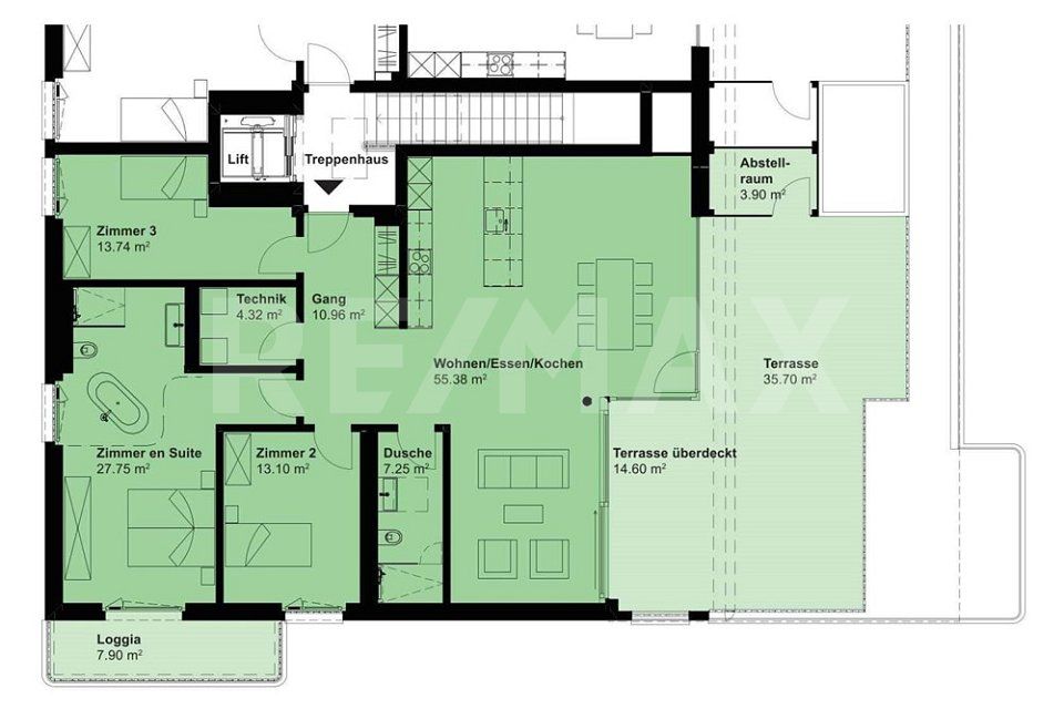 4.5 Zimmer Attikawohnung - ERSTVERMIETUNG BLAIE Frick -  Bild 4