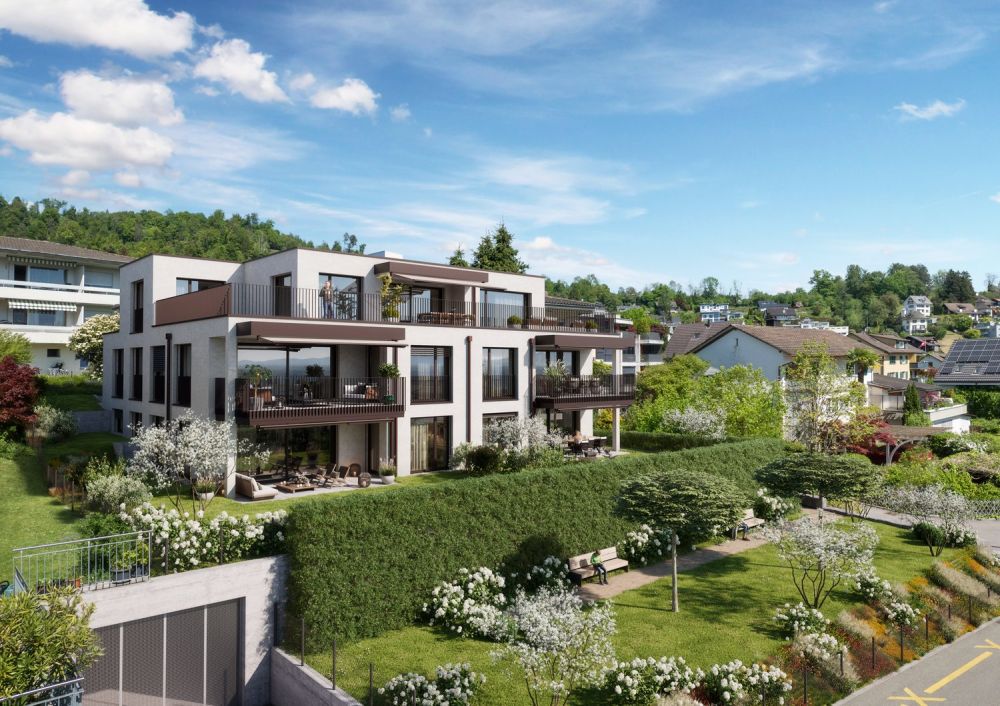 Neubau 4.5-Zimmer Gartenwohnung, 126m2 Wohnfläche, zentrumsnahe Lage, Seesicht -  Bild 2