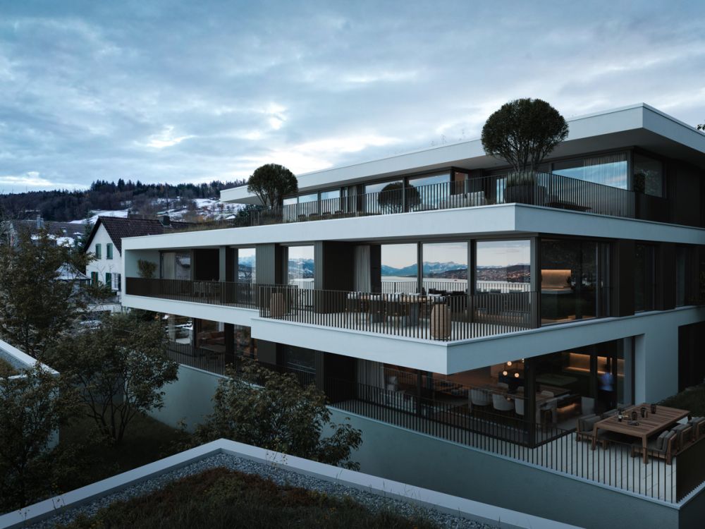 BELAIR Residences: elegante Neubau-Eigentumswohnung an bester Lage - Aussenvisualisierung Mehrfamilienhaus