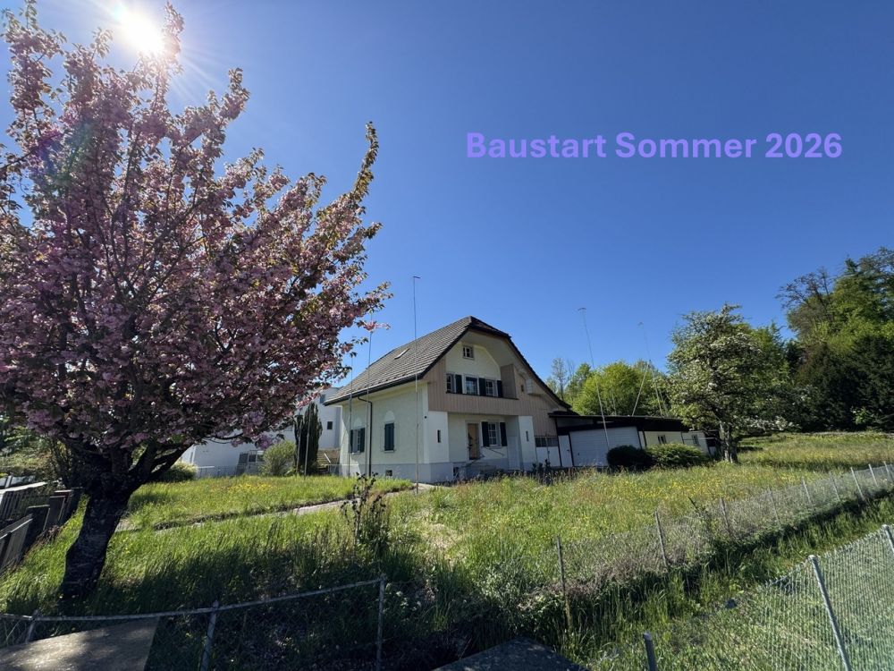 4.5 Z.-Wohnung OG (D), 126 m2 Netto Wohnfläche, 35m2 gedeckter Balkon - Grundstück