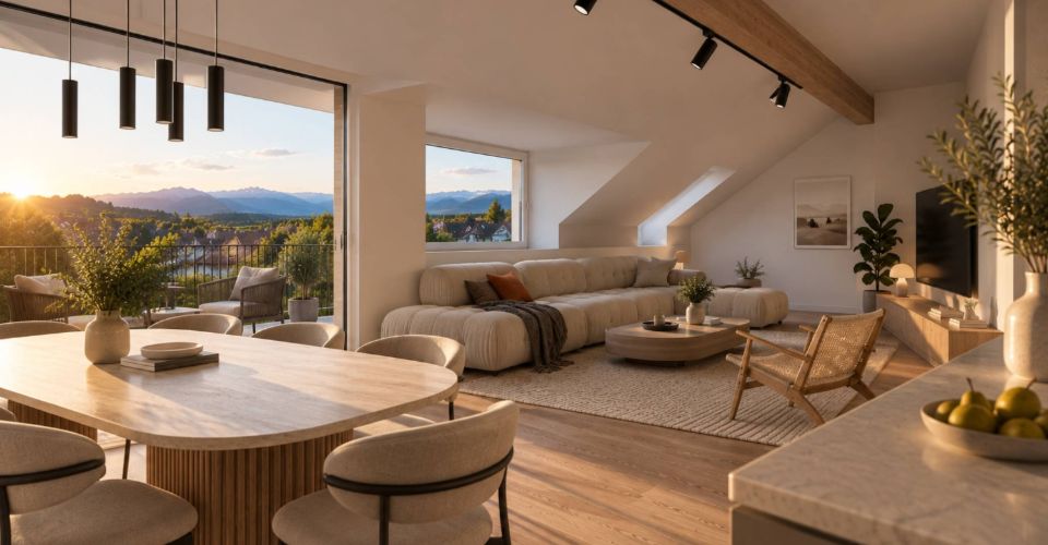 Nouvelle promotion : 5.5 pièces neuf avec balcon - Attique 5.5 pièces - image - 1