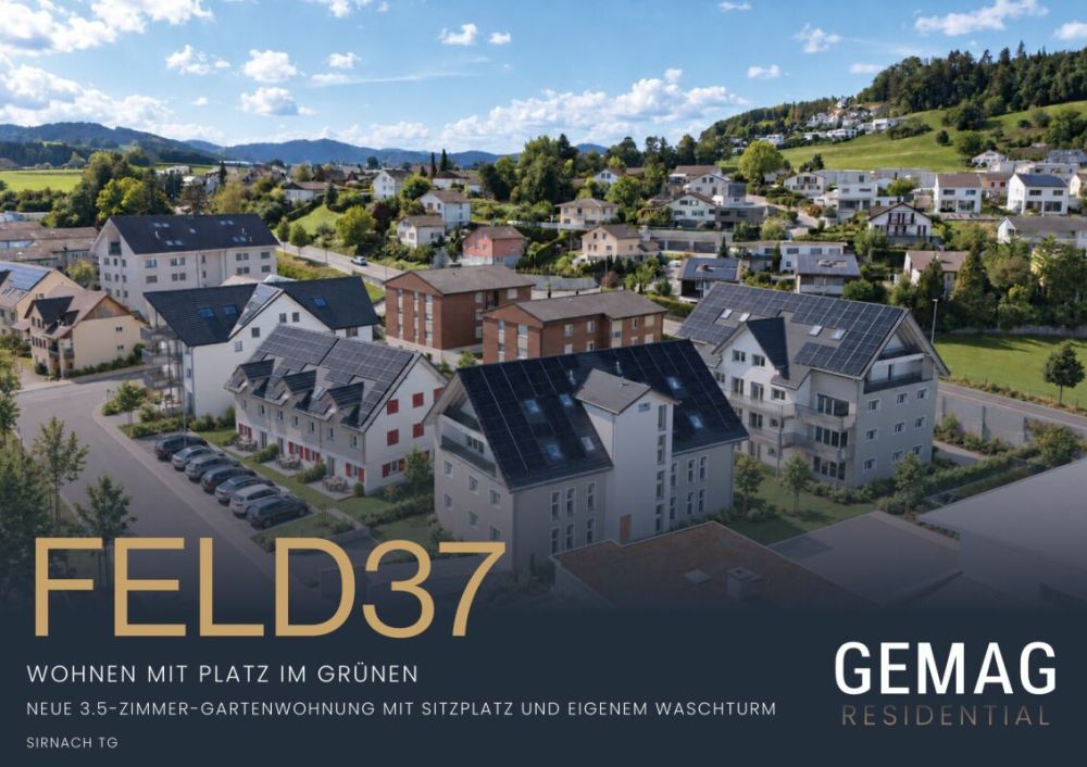 Neue 3.5-Zimmer-Gartenwohnung mit Sitzplatz und eigenem Waschturm -  Bild 1
