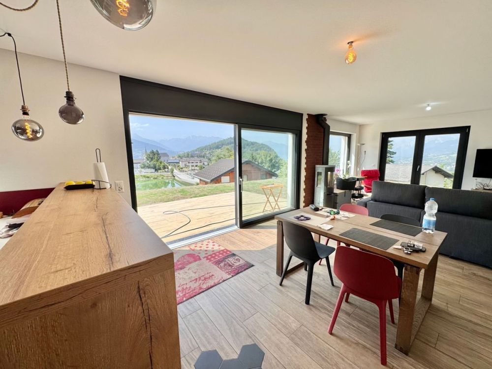 Maison neuve à Lens avec jardin et vue panoramique sur les montagnes et le lac -  Bild 2